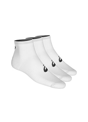 Asics Beyaz Unisex Çorap 155205-0001 3PPK QUARTER