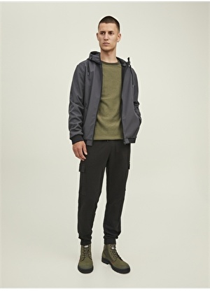 Jack & Jones Regular Fit Siyah Erkek Eşofman Altı 12212170_JPSTGORDON JJSHARK SWEAT C