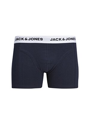 Jack & Jones Koyu Lacivert Erkek Boxer 12214065_JACBASIC WHITE WB TRUNK SN
