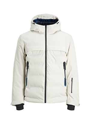 Jack & Jones Bej Erkek Kapüşonlu   Mont 12225287_JCOTARWIN PUFFER