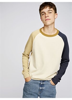 Lmtd Kemik Erkek Çocuk O Yaka Uzun Kollu Geometrik Sweatshirt NLMNICO LS SWEAT  