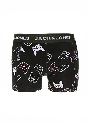 Jack & Jones Yeşil Erkek Boxer 12225104_JACHUGO DOG TRUNK TRY
