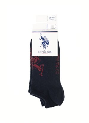 U.S. Polo Assn. Lacivert Kadın Çorap 2'Lİ PAKET .LEKA-SK22