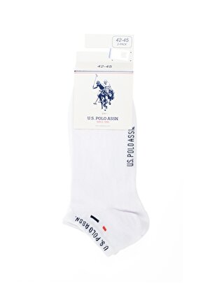 U.S. Polo Assn. Erkek Beyaz Çorap JAMES-SK22-2.BY0001   
