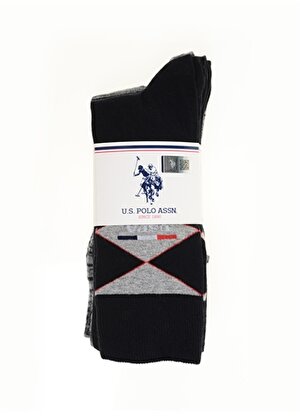 U.S. Polo Assn. Siyah Erkek Çorap GEUS-SK22.VR046