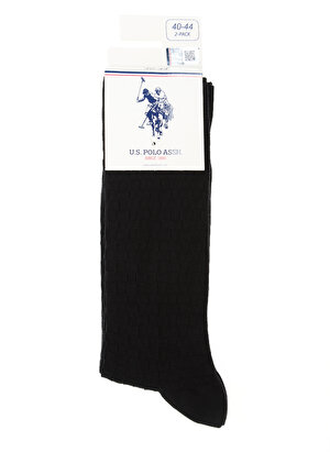 U.S. Polo Assn. Siyah Erkek Çorap TRON.VR046