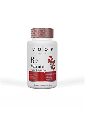 Voop B12, Biotin, Folik Asit Kapsül