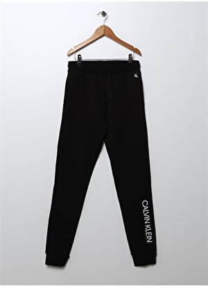 Calvin Klein Lastikli Bel Lastikli Paça Siyah Erkek Çocuk Pantolon IB0IB00954