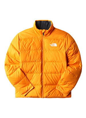 The North Face Turuncu Erkek Çocuk Fermuarlı Uzun Kollu Düz Mont NF0A7WOQ78M1 TEEN REVERSIBLE NORTH  