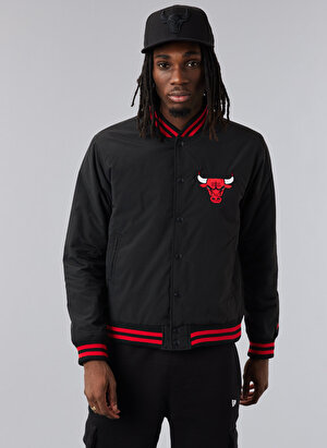 New Era Siyah Erkek Mont 60284773TEAM LOGO BOMBER JACKET CHI