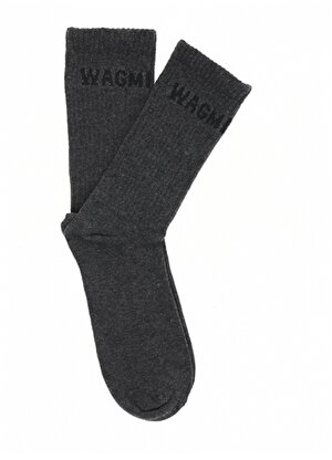Fluffy   Gri Melanj Erkek Çorap FFY-E-36