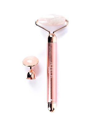 Aurelia Geneve 2 Replaceable Head Beauty Bar - Çift Başlıklı Pembe Kuvars Gua Sha Masaj Taşı