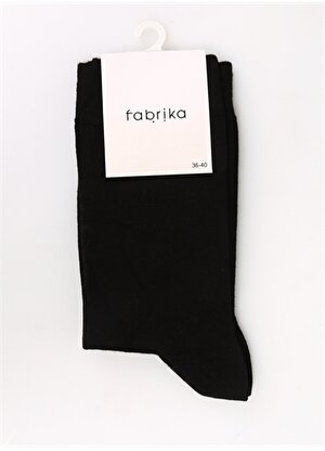 Fabrika Siyah Kadın Soket Çorap FAB-NS-38