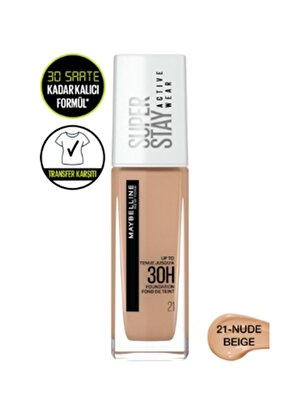 Maybelline Fondöten Superstay Active Wear 30H No:21