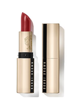 Bobbi Brown Luxe Lipstick Saten Bitişli Ruj - Parisian Red​ 