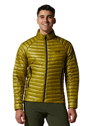 Mountain Hardwear Yeşil Erkek Dik Yaka Düz Mont 1871621356_OM8284