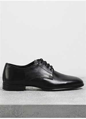 Fabrika Deri Siyah Erkek Klasik Ayakkabı VOLTA