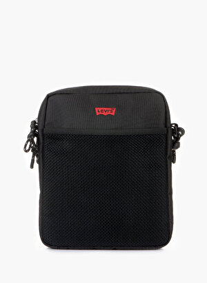 Levis Siyah Erkek Sırt Çantası Dual Strap North-South Crossbody  