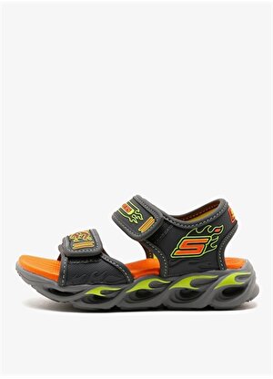 Skechers Gri - Açık Yeşil Erkek Çocuk Sandalet 400109L CCLM THERMO-SPLASH
