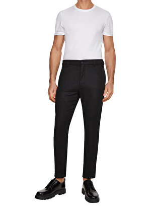 Calvin Klein Normal Bel Normal Paça Tapered Fit Gri Erkek Pantolon K10K110371PTR