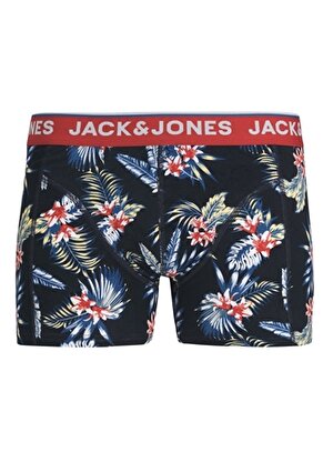 Jack & Jones Lacivert Erkek Boxer JACTROPICAL FLOWERS TRUNK SN