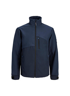 Jack & Jones Normal Lacivert Erkek Ceket JCOARC SOFTSHELL JACKET