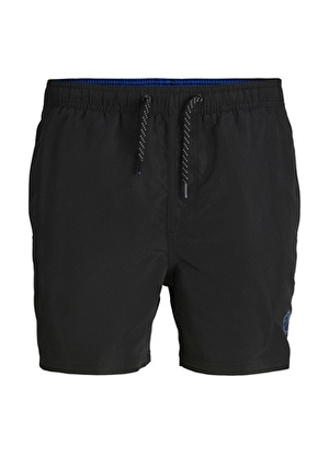 Jack & Jones Dar Siyah Erkek Şort JPSTFIJI JJSWIM SOLID SN LY