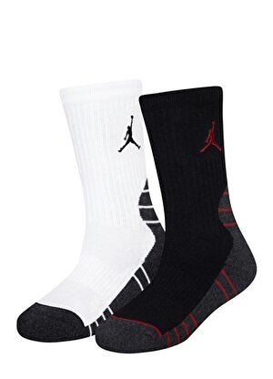Nike Erkek Çocuk Beyaz Çorap BJ0555-001 JHN BASKETBALL 2PK CREW   