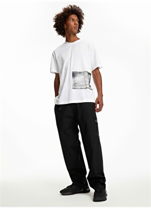 Calvin Klein Jeans Bisiklet Yaka Baskılı Beyaz Erkek T-Shirt J30J323223YAF_MOTION BLUR PHOTOPRIN
