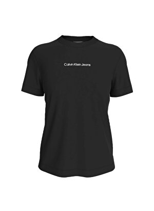 Calvin Klein Jeans Siyah Kadın Bisiklet Yaka T-Shirts J20J221065BEH  