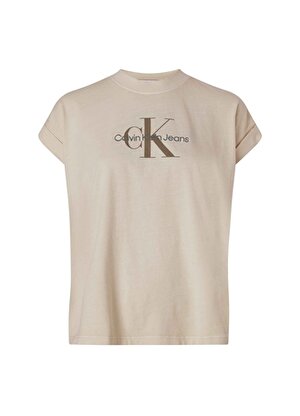 Calvin Klein Jeans Gri Kadın Bisiklet Yaka T-Shirts J20J221562PE5  
