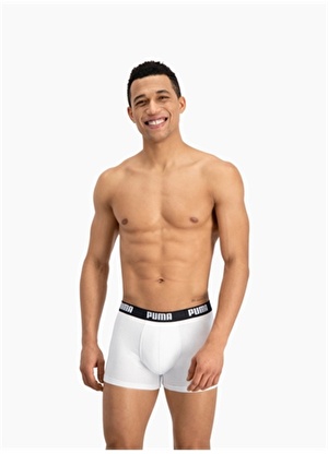 Puma Beyaz Erkek 2li Boxer 90682307 PUMA BASIC BOXER 2P whi  