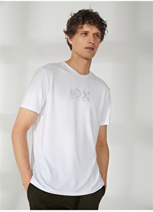 Discovery Expedition Bisiklet Yaka Düz Kırık Beyaz Erkek T-Shirt IMAG
