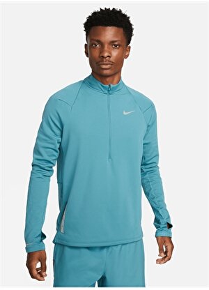 Nike Yeşil Erkek Dik Yaka Sweatshirt DV9297-379 M NK TF RDVN ELEMENT TOP 
