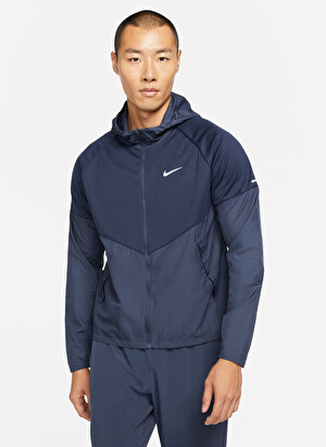 Nike Mavi Erkek Zip Ceket DH6681-475 M NK RPL MILER JACKET  