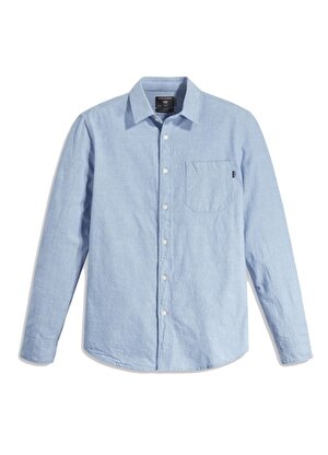 Dockers Slim Fit Gömlek Yaka Mavi Erkek Gömlek A4253-0002