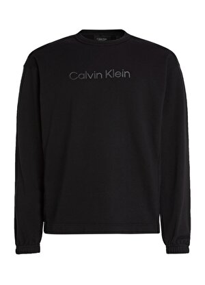 Calvin Klein Bisiklet Yaka Siyah Erkek Sweatshırt 00GMS3W302 PW - Pullover