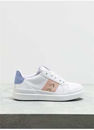 F By Fabrika Beyaz - Mavi Kadın Sneaker BURCHA 