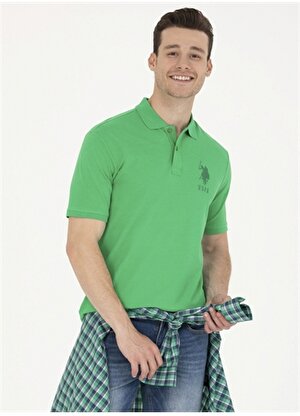 U.S. Polo Assn. Polo Yaka Yeşil Erkek T-Shirt JAMA