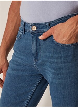 U.S. Polo Assn. Normal Bel Normal Paça Slim Fit Açık Mavi Erkek Denim Pantolon KEON-A