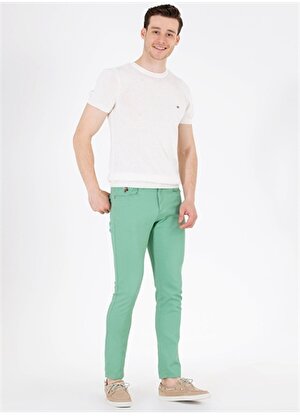 U.S. Polo Assn. Normal Bel Normal Paça Slim Fit Koyu Yeşil Erkek Pantolon MICHAEL23Y