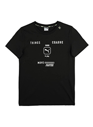 Puma Siyah Erkek Çocuk T-Shirt 84696401 PLAY UV Graphic Tee