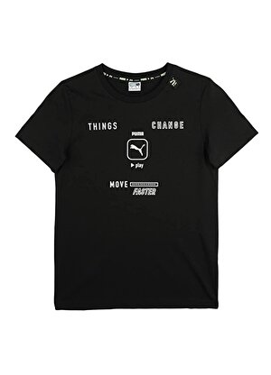 Puma Siyah Erkek Çocuk T-Shirt 84696401 PLAY UV Graphic Tee