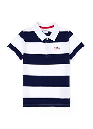 U.S. Polo Assn. Çizgili Lacivert Erkek Çocuk Polo T-Shirt ERSTA