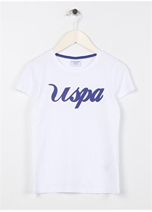 U.S. Polo Assn. Baskılı Beyaz Erkek Çocuk T-Shirt RAINIY023