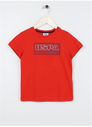 U.S. Polo Assn. Baskılı Kırmızı Erkek Çocuk T-Shirt TUMBESKIDS