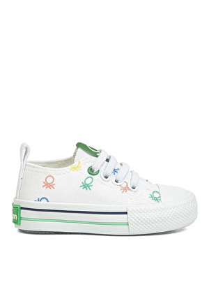 Benetton Beyaz Kız Çocuk Sneaker BN-30661     