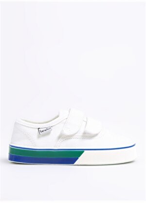 Benetton Beyaz Kız Çocuk Sneaker 