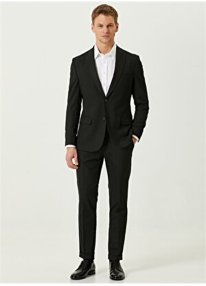 Network Normal Bel Slim Fit Siyah Erkek Takım Elbise 1087352