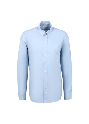 Network Slim Fit Klasik Yaka Açık Mavi Erkek Gömlek 1087359